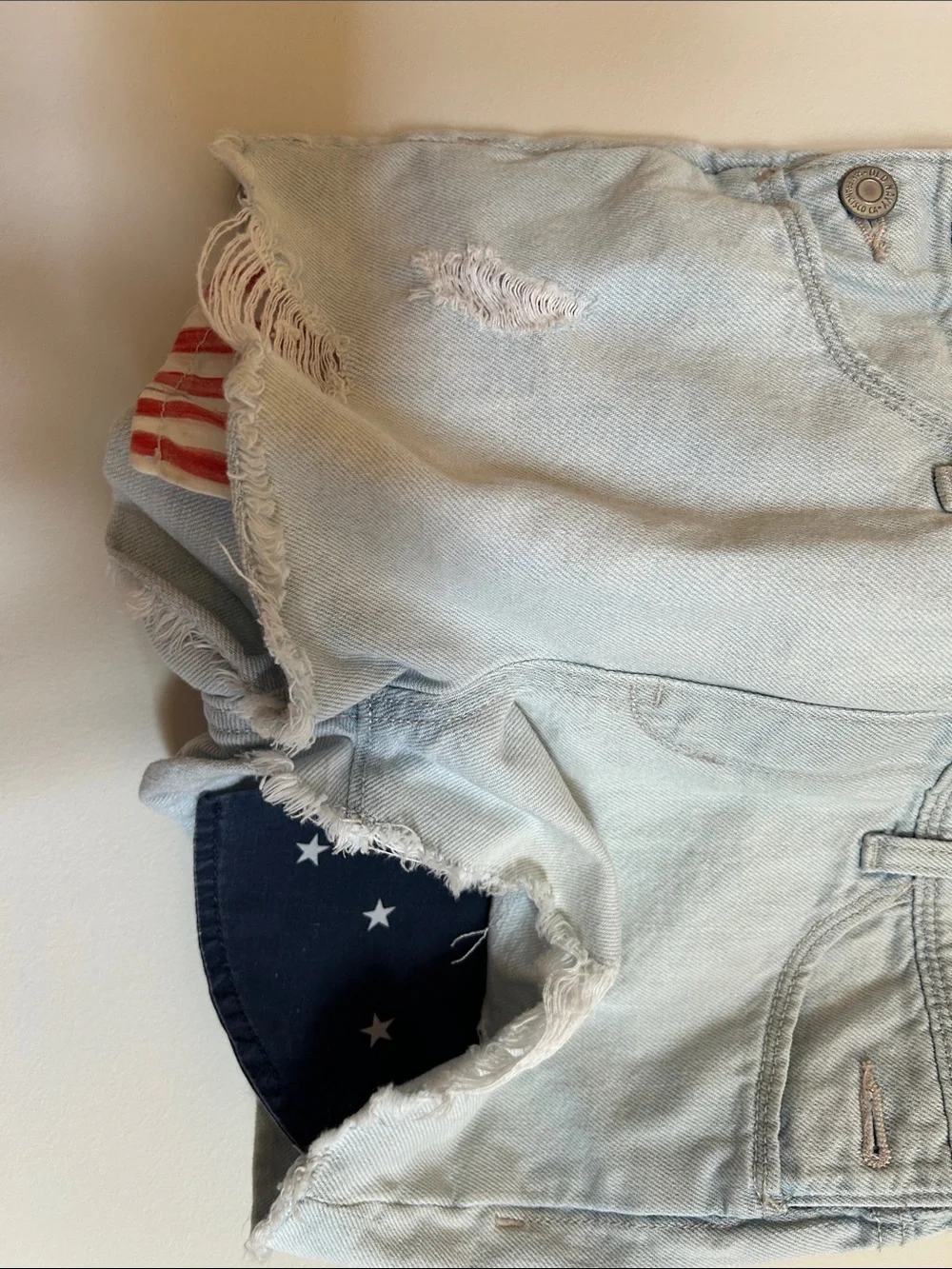 Old Navy Light Blue Denim Short Overalls